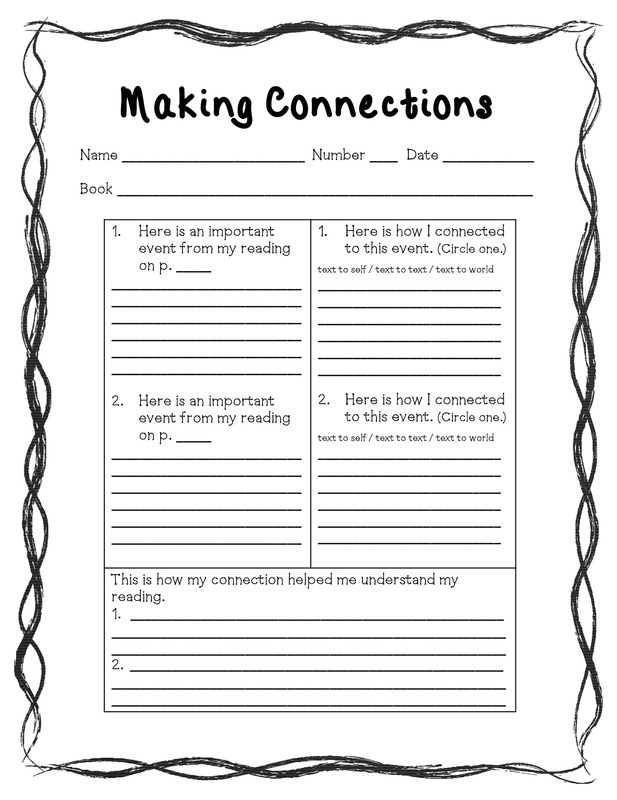 reading-text-connection-worksheets-posters-bookmarks-text-to-text
